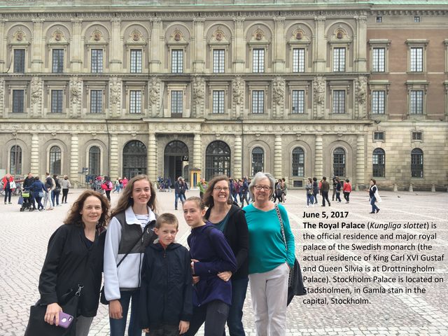 Royal Palace photo from Stockholm, June 2017